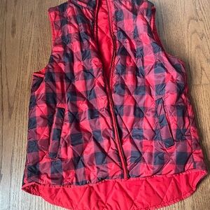 Red and Black Checkered Vest